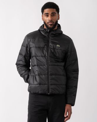 Lacoste Mens Puffed Jacket in Black - Size X-Large