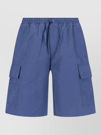 Autry straight shorts elastic waistband side cargo pockets