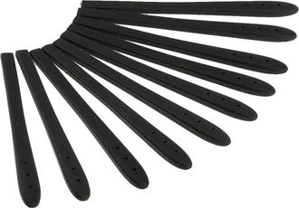 Generic Pack of 10 Silicone Rubber Eyeglasses Spectacle Reading Glasses Temple Cover End Tips Ear Socks Tubes Replacement Kit Black Practical Treatment