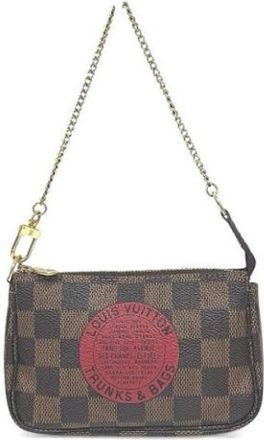Louis Vuitton Pre-owned Mini Bags, female, Brown, Size: ONE SIZE Pre-owned Mini Pochette Shoulder Bag