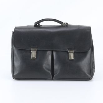 Prada Black Leather Briefcase (Pre-Owned)