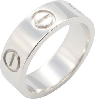 Cartier Silver White Gold (18K) Band Ring (Pre-Owned)