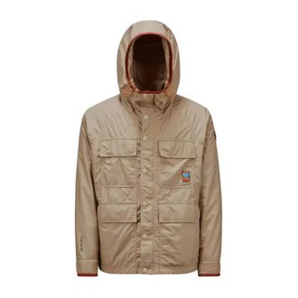Moncler Jassen, Heren, Beige, L, Nylon, Rutor Jacket