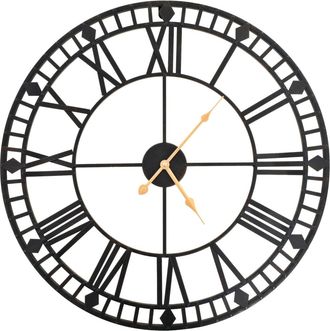 vidaXL Vidaxl - Reloj De Pared Vintage Movimiento Cuarzo Metal 60 Cm Xxl