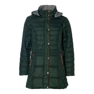 Danwear Carly winterjas zonder bontkraag - Dames - Jassen - Groen - Maat: 7XL