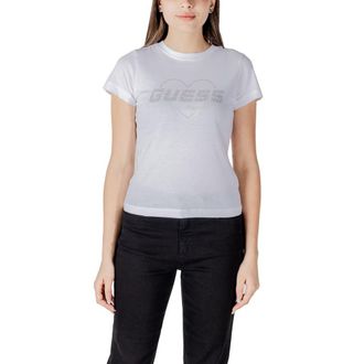 Guess Guess Actieve Witte Katoenen T-Shirt