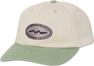 Billabong Throwback Logo Patch Baseball Cap in Vintage Green at Nordstrom