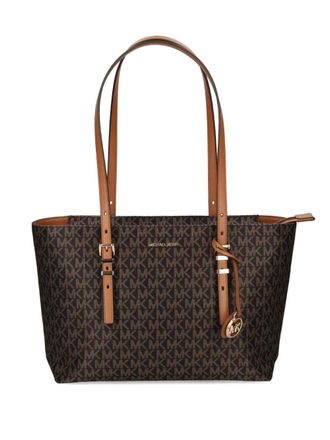 Michael Michael Kors Borsa tote Quinn media con monogramma - Marrone
