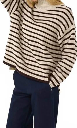 Part Two Lilye Pullover Sweater In French Oak/ganache