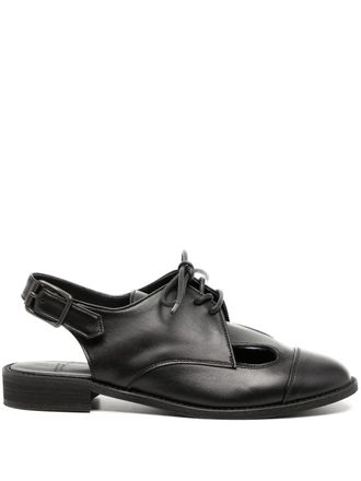 Yohji Yamamoto slingback Derby shoes - Black
