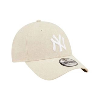 New Era Linnen 9Forty Cap - Heren - Petten - Beige - ONE Size - Linnen - Accessoires
