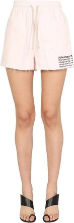 Department Five Department Five - Shorts met logoprint - Dames - Korte broeken - Roze - Maat: W30 Katoen