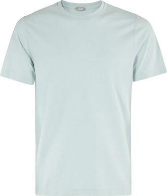 Zanone T-Shirts - Heren - T-shirts - Groen - 3XL - Katoen - Tops