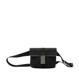 Gucci Pre-owned Canvas Belt Bag - Dames - Pre-owned - Zwart - Maat: ONE Size