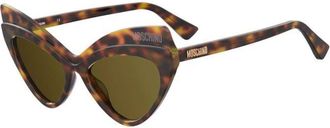 Moschino Stijlvolle zonnebril Sdp/Qt - Dames - Zonnebrillen - Bruin - 54 MM - Accessoires