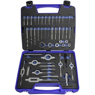 Izar Izar - Juego Machos-cojinetes Mano - 3406 - M3-m12 + Combi (mod. 2) 45 Pcs