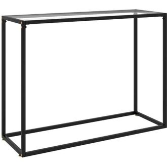 vidaXL Tavolo Consolle Trasparente 100x35x75 cm in Vetro Temperato - Vidaxl