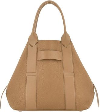 Hogan Beige Structured Leather Handbag