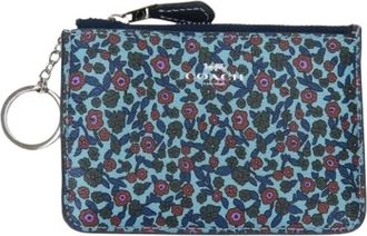 Coach Pre-owned Wallets, female, Multicolor, Size: ONE SIZE Pre-owned Pouch Flower PVC Coin Case