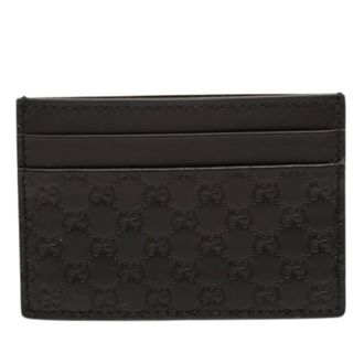 Gucci Pre-owned Wallets, female, Black, Size: ONE SIZE Pre-owned Card Holder