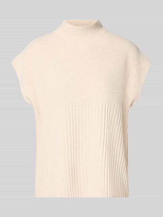 Soyaconcept Strickshirt mit Stehkragen Modell VIRGINIA in Ecru Melange, Größe L/XL