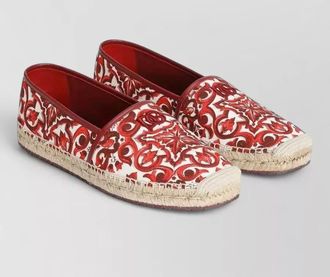 Dolce & Gabbana printed canvas espadrilles
