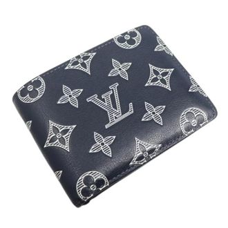 Louis Vuitton Pre-owned Vintage Monogram Shadow Portafoglio Bi-fold - - Pre-owned - Uomo - Blu - ONE SIZE