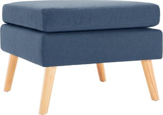 vidaXL Poggiapiedi Blu In Tessuto - Vidaxl