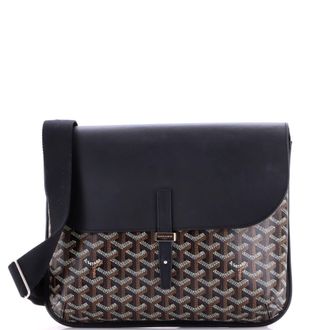 Goyard Coursier Messenger Bag Coated Canvas and Leather