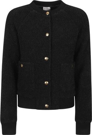 Moncler Wolmix Vest - Dames - Vesten - Zwart - S - Wol - Truien & Vesten