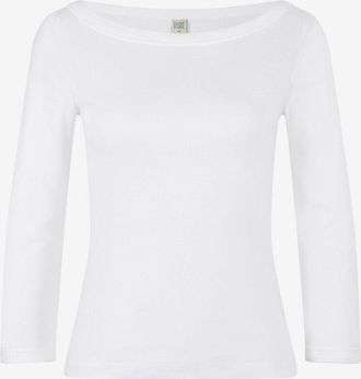 Flore Flore Schmales Langarm-T-Shirt mit U-Boot-Ausschnitt Steffi