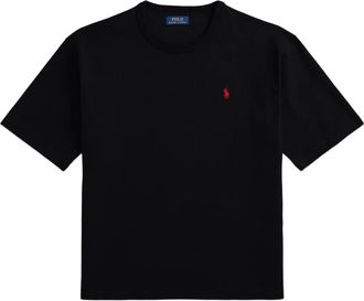 Polo Ralph Lauren embroidered logo T-shirt - men - Cotton - S - Black