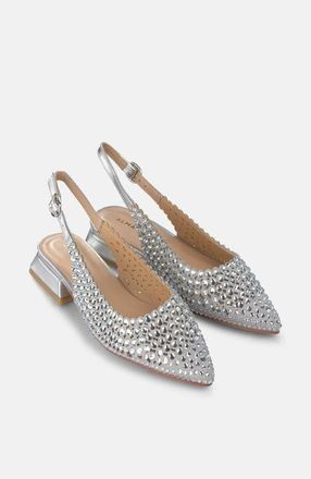 Alma En Pena Flat Shoe Details in Metallic Silver at Nordstrom, Size 41