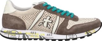 Premiata Sneakers, male, Multicolor, 11 UK, Perforated beige and brown Trainers
