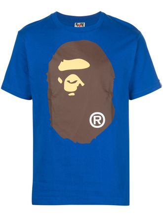A Bathing Ape T-shirt con stampa - Blu