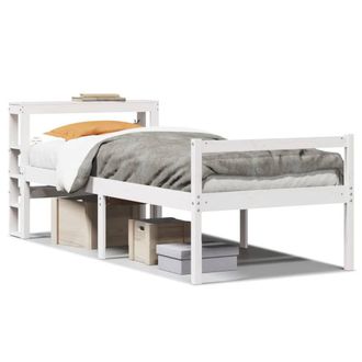 Berkfield Home Senior Bed with Headboard without Mattress White 75x190 cm Small Single