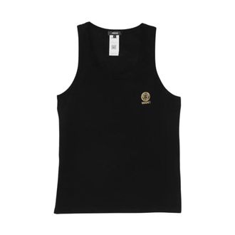 Versace Top Topeka de algod&oacute;n bi-stretch - Tops - Hombre - Negro - L