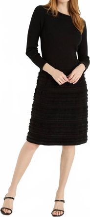 Nic+Zoe All The Trimmings Twirl Dress In Black