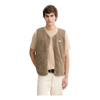 American Vintage Hoktown Vest - Heren - Bodywarmers - Bruin - XL - Polyester - Jassen