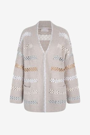 Hemisphere Cardigan aus Kaschmir und Baumwolle