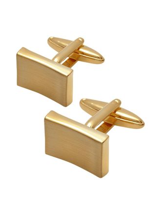 Lindenmann Manschettenknöpfe aus goldenem Metall in Gold, Größe 1