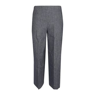 Via Masini 80 Straight Trousers, female, Blue, Size: XS Straight Trousers