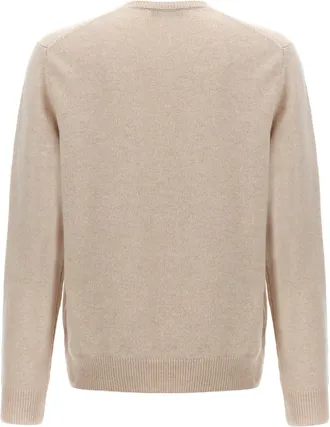 Zanone Wool Crewneck Sweater - Beige