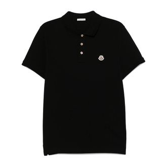 Moncler Logo-patch Cotton Polo Shirt