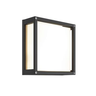 Lucande Lucande - L&aacute;mpara De Pared Exterior aurelien En Negro Aluminio