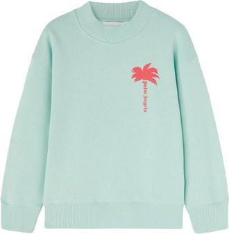 Palm Angels Kids Sweatshirts, male, Green, 6 Y, Palm Sweatshirt