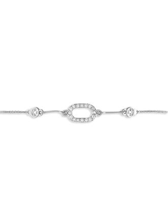 Luxury Bazaar 14kt white gold diamond bracelet - Silver