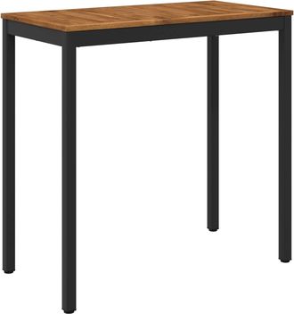 vidaXL Mesa De Bar Para Jard&iacute;n Natural Y Negro 108,5 X 55 X 105 Cm Vidaxl