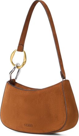 Staud Ollie Suede Shoulder Bag in Tabac at Nordstrom