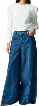 Tibi Murray Jeans In Medium Stone Wash